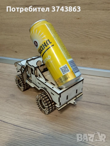 Дървен пикап за кенче , снимка 8 - Декорация за дома - 54162608