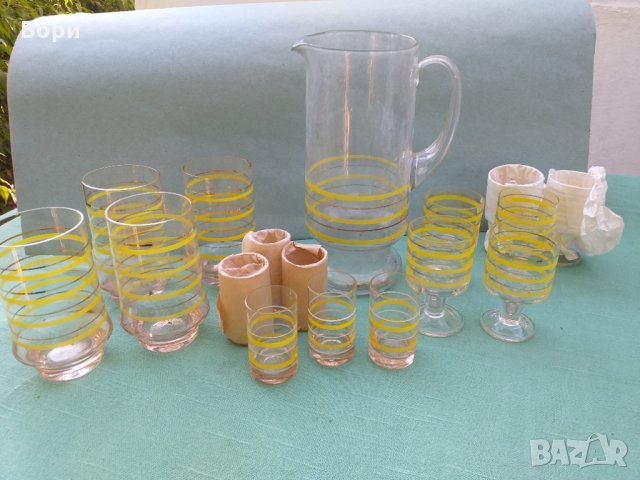 Български Сервиз от 1970г Нов кана ,чаши