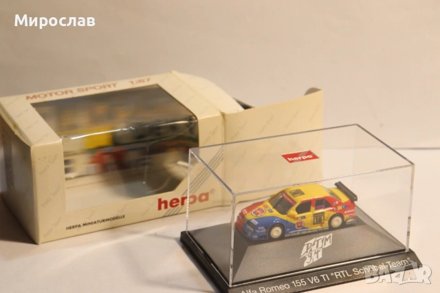 HERPA H0 1/87 ALFA ROMEO 155 МОДЕЛ КОЛИЧКА ИГРАЧКА, снимка 2 - Колекции - 53370984