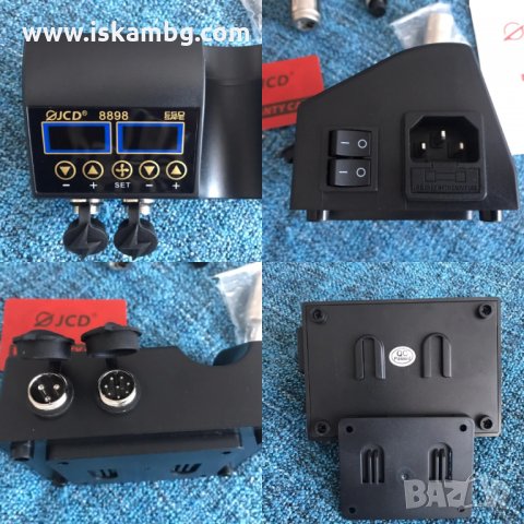 Професионална!!! Станция за горещ въздух и поялник за запояване LCD дисплей - КОД 8858, снимка 2 - Поялници и запояване - 34171526