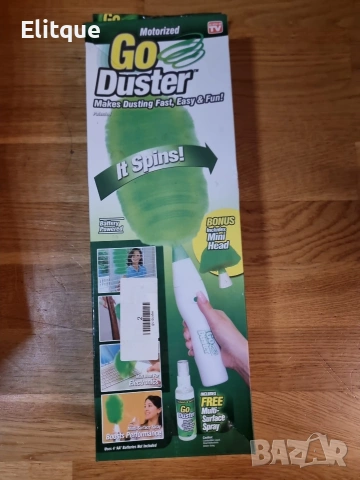 Четка за прах Go Duster с 3 сменяеми приставки – TV59 🧹