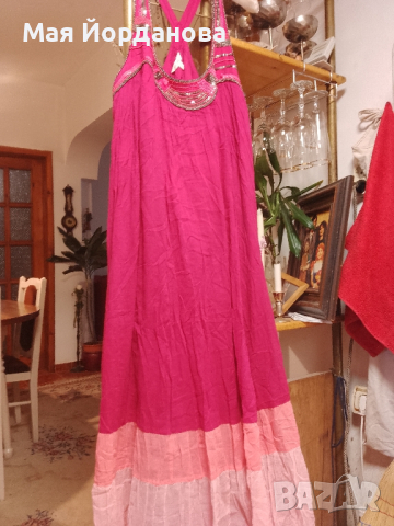 Лятна рокля на модна къща    MONSOON-Лондон,от фин памук, размер L, цена 33 лв., снимка 1