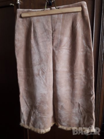 Дамска зимна пола с кожички нова, снимка 4 - Поли - 31879146