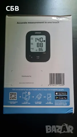 Интелигентен Апарат за Кръвно налягане" Omron M2+Connect " , снимка 3 - Уреди за диагностика - 55991147