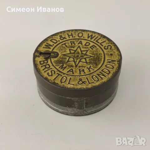 Стара метална кутия от цигари CUT GOLDEN BAR W.D & H.O Wills #5909, снимка 1