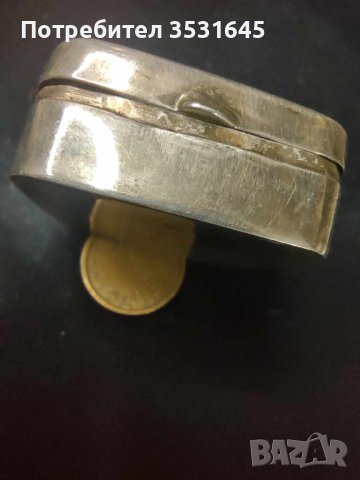 Малка сребърна кутийка, снимка 5 - Други ценни предмети - 42820122