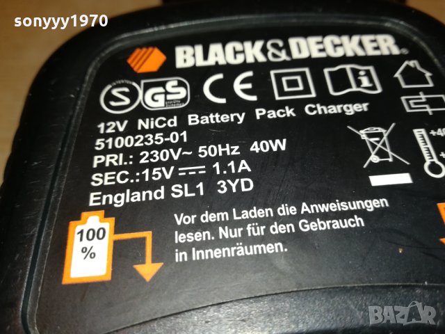 black & decker 12v battery charger 0709212008, снимка 9 - Винтоверти - 34058266