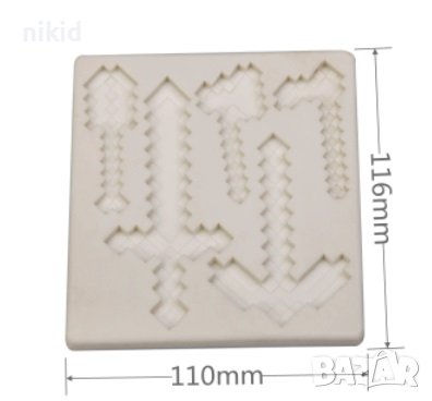 Лего Сабя саби Майнкрафт minecraft силиконов молд форма фондан гипс, снимка 2 - Форми - 36887487