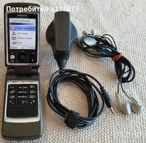 Nokia 6260, работи, оригиналното зарядно и слушалки.
