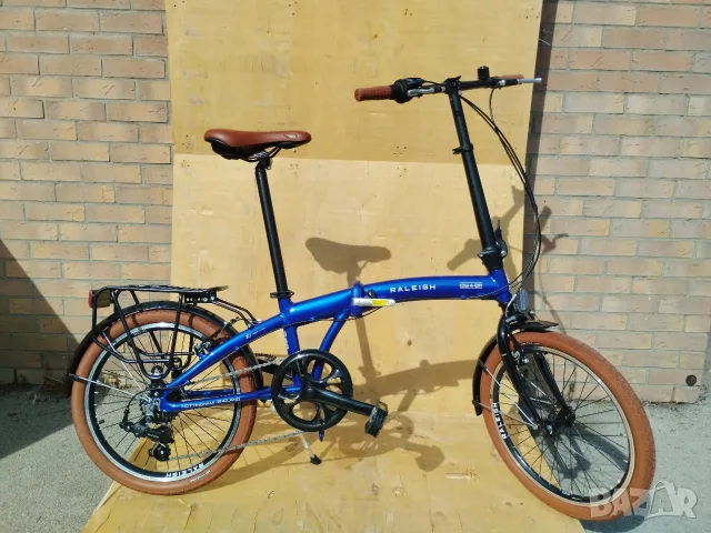 Сгъваем велосипед Raleigh Stow-A-Way 20" (7 скорости Shimano) – Изключително запазен, снимка 10 - Велосипеди - 56038210