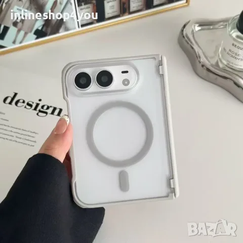 Матов MAGSAFE Кейс за Apple iPhone Duo - Бял и Черен , снимка 2 - Калъфи, кейсове - 56433822