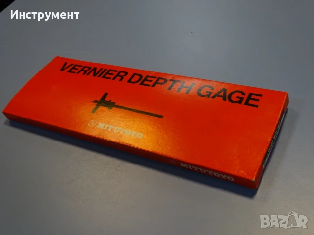 Шублер дълбокомер Mitutoyo 527-102 VD20 0-200mm Vernier Depth Gage, снимка 7 - Шублери - 50808740