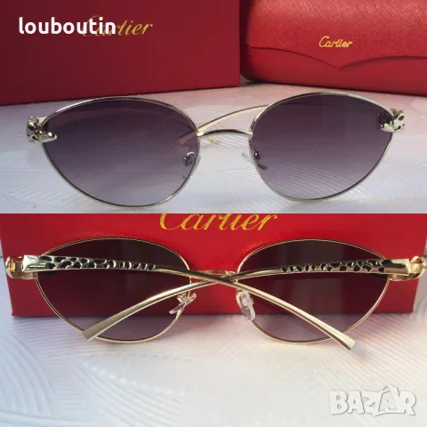 Cartier 2024  дамски слънчеви очила елипса кръгли овални, снимка 6 - Слънчеви и диоптрични очила - 48003086