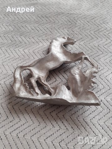 Стара алуминиева отливка Кон,Конче, снимка 4 - Други ценни предмети - 31182475