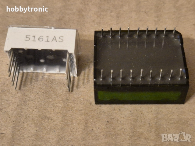 LED 7 сегментни индикатори 5161AS, VQE21 ОК , снимка 2 - Друга електроника - 52870269