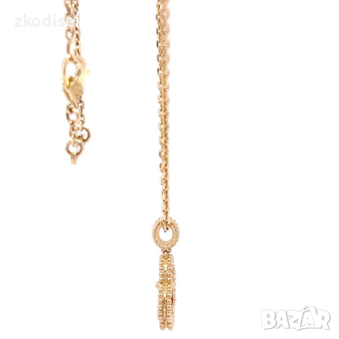 Златно колие Van Cleef 6,59гр. 50см. 14кр. проба:585 модел:22460-2, снимка 2 - Колиета, медальони, синджири - 44517871
