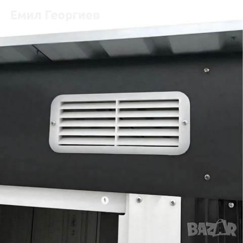 Метална градинска къща за инструменти с вентилация и заключване - 277 × 299 × 192 см, снимка 8 - Други - 53132328