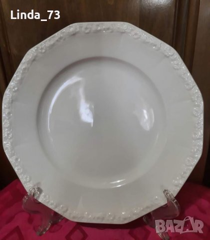Многоъгълни чинии за основно ястие - плитки, на - "ROSENTHAL" - серия - Maria White. , снимка 2 - Чинии - 38654971