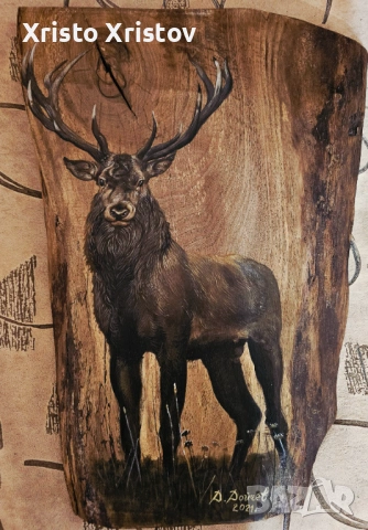 Картина елен дърво