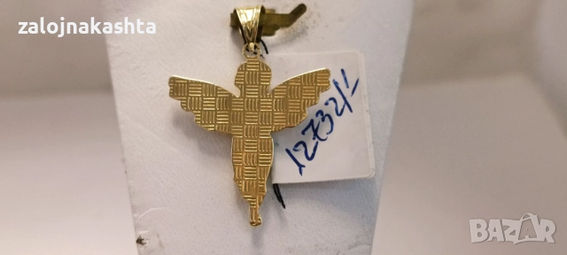 Нова-Златна висулка ангелче-1,52гр/14кр, снимка 3 - Колиета, медальони, синджири - 52738303