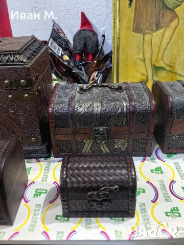 лот от 5 броя дървени кутии , снимка 3 - Колекции - 52321804