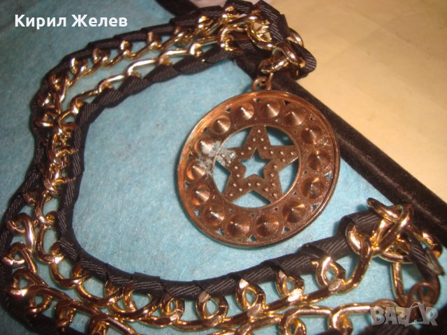 ЗЛАТИСТА КРИСТАЛНА ФЕШЪН АРТ ОГЪРЛИЦА МЕДАЛЬОН ЗВЕЗДА МНОГО КРАСИВ 27027, снимка 7 - Колиета, медальони, синджири - 35132619