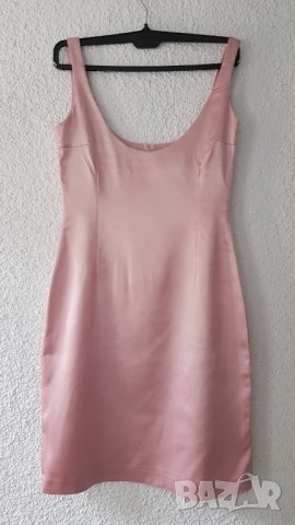 Дамска рокля сатен размер М, снимка 8 - Рокли - 37934114