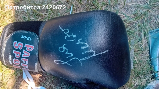 боксови  ръкавици с автограф на боксьора, снимка 1