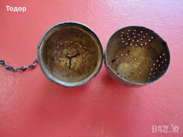 Старинна цедка за чай , снимка 5 - Сервизи - 52659826