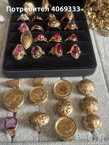 Златни Руски и Български стари изработки от 14 к злато, снимка 6 - Пръстени - 54172531