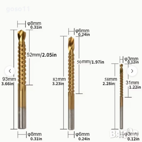 свредла за метал, снимка 3 - Други инструменти - 38750620