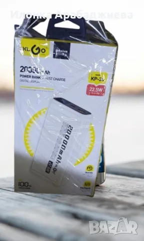 Преносима батерия KLGO KP-34, 20000mAh, снимка 2 - Оригинални батерии - 48487492