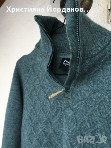 Пуловер поло 100% вълна, С, снимка 4 - Блузи с дълъг ръкав и пуловери - 53156168