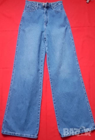 дънки  с широки крачоли , снимка 3 - Дънки - 52126931