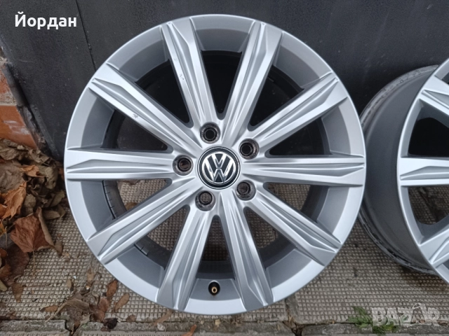 ОРИГИНАЛНИ джанти 17' цола 5x112 ФОЛКСВАГЕН / VW Touran GOLF 57,1 ET52, снимка 7 - Гуми и джанти - 52859829