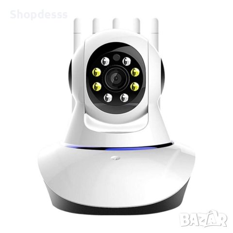 Безжична панорамна камера за видеонаблюдение с 360-градуса и 2K пиксела IP36, снимка 1 - IP камери - 44231898
