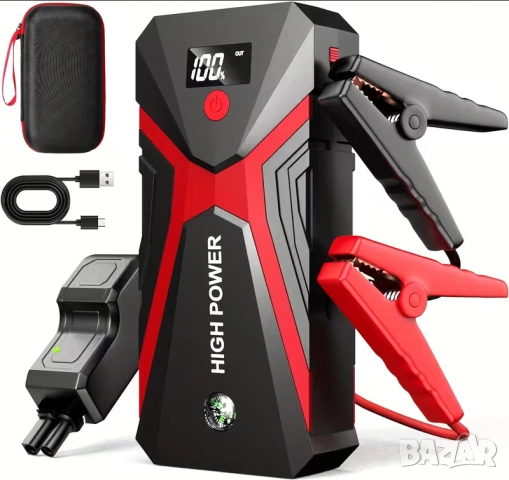 Преносим 3000A бустер за стартиране на ДВГ 