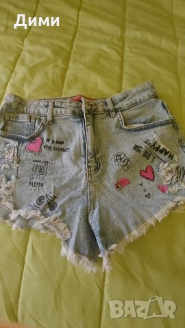 Дънкови панталонки и дънково елече , снимка 2 - Къси панталони и бермуди - 33855039