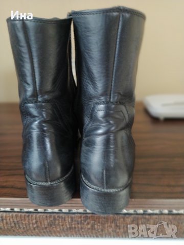 ОРИГИНАЛНИ ДАМСКИ БОТИ - тип оксфордки ест.кожа-38 номер, снимка 3 - Дамски боти - 31188423