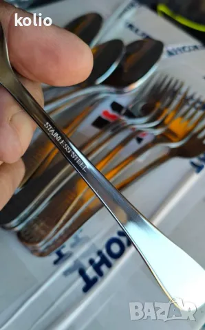 Лъжици Вилици и Ножове от неръждавейка тип перла чисто нови за повече информация тук или на телефон, снимка 4 - Прибори за хранене, готвене и сервиране - 47648737