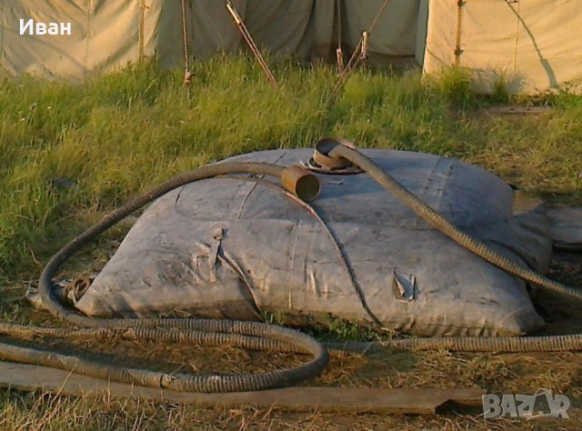 Гумен военен резервоар за вода 1500 литра (мех,круша,балон)