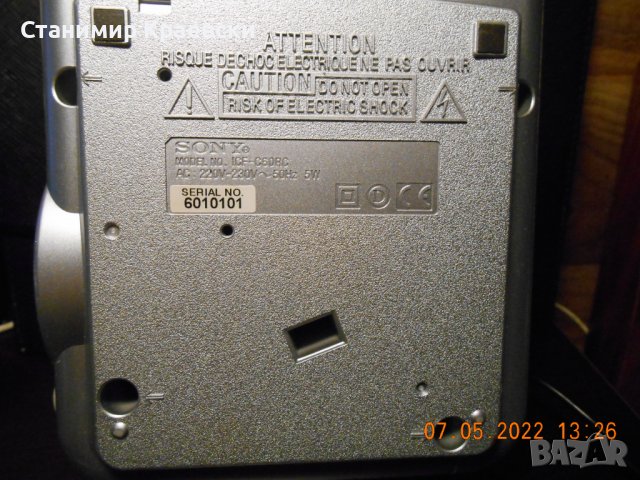 Sony ICF-C60 RC radio clock alarm, снимка 11 - Други - 36732990