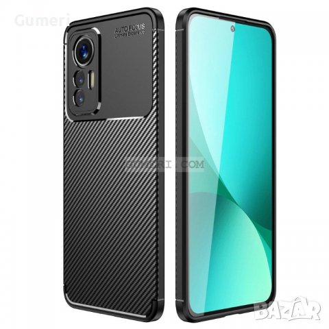 Xiaomi 12 Lite Удароустойчив Гръб Със Защита За Камерата - Карбон