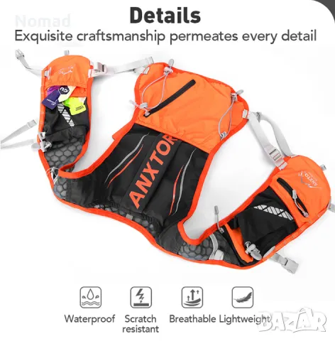 📢-60% Ултра лека спортна раница – 5L | Бягане, колоездене, туризъм, снимка 11 - Раници - 49206655