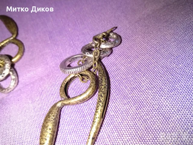 Обеци тип рокерски метални нови, снимка 5 - Обеци - 49923766