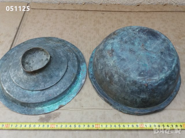 кована възрожденска бакърена тенджера мед, снимка 11 - Антикварни и старинни предмети - 35269136