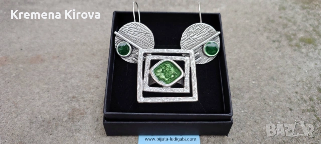 Оригинални обеци и пръстен със смола. Бижута Луди гъби. Идея за подарък.