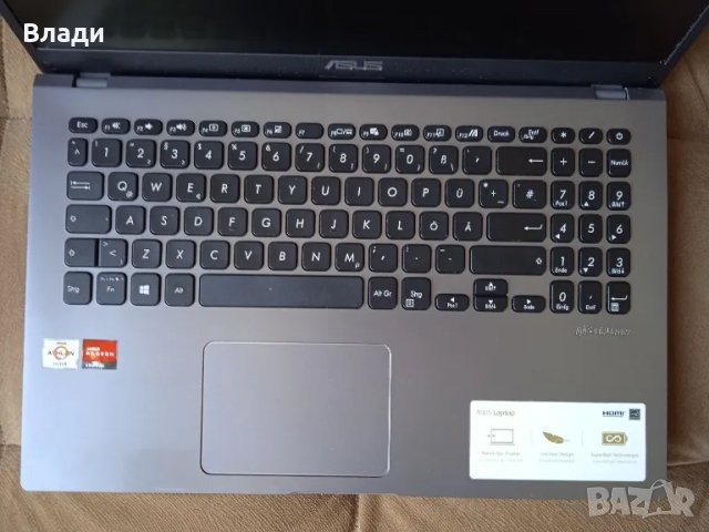 Asus X509DA 15.6" FHD AMD Athlon Silver 8GB 256GB SSD отлична батерия , снимка 2 - Лаптопи за дома - 47304915