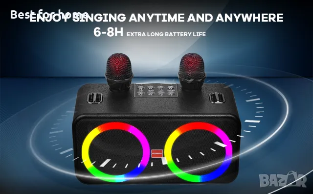 Караоки ситема висок клас BONAOK T30, снимка 9 - Bluetooth тонколони - 48431139