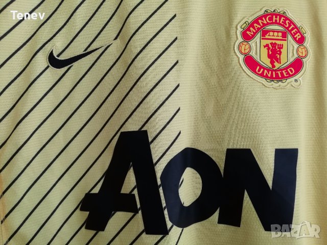 Manchester United Nike оригинална вратарска тениска фланелка блуза 2013/2014 Манчестър Юнайтед, снимка 3 - Тениски - 42595169